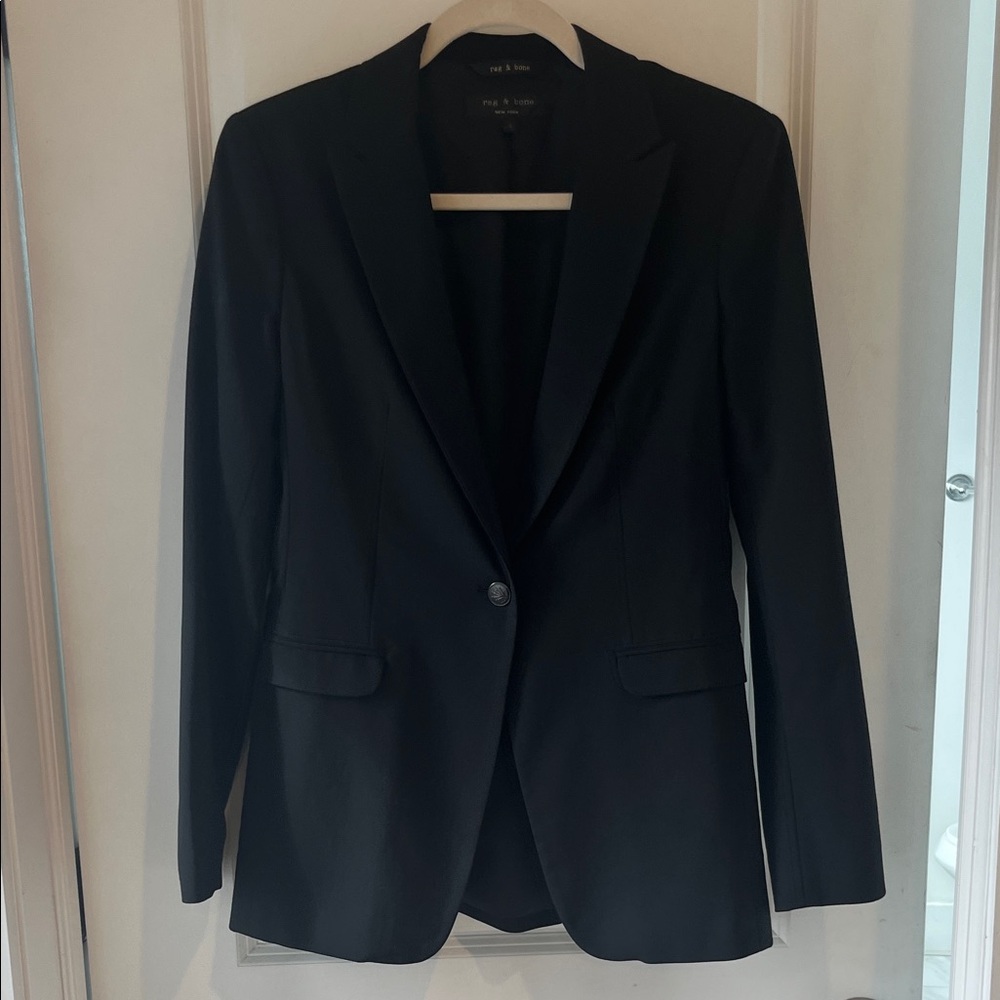 Rag & Bone Fitted Black Blazer - Picture 8 of 8